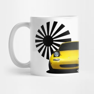 Miata MX-5 NA Yellow Mug